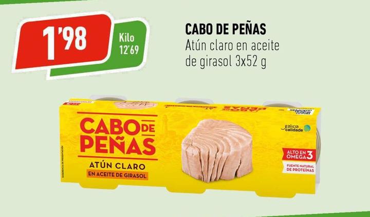 Oferta de Cabo De Peñas - Atún Claro En Aceite De Girasol por 1,98€ en Supermercados Deza