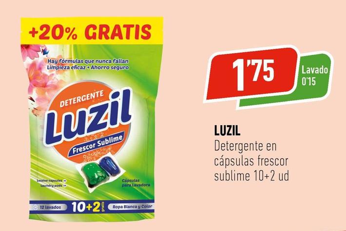 Oferta de Luzil - Detergente En Cápsulas Frescor Sublime por 1,75€ en Supermercados Deza