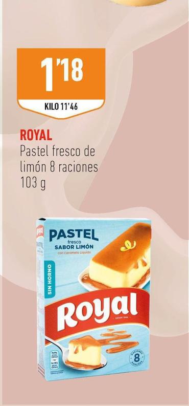 Oferta de Royal - Pastel Fresco De Limon 8 Raciones por 1,18€ en Supermercados Deza
