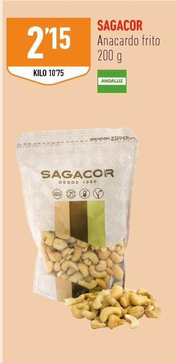 Oferta de Sagacor - Anacardo Frito por 2,15€ en Supermercados Deza