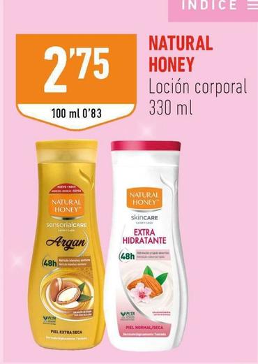 Oferta de Natural Honey - Loción Corporal por 2,75€ en Supermercados Deza