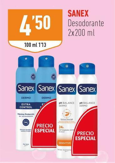 Oferta de Sanex - Desodorante por 4,5€ en Supermercados Deza