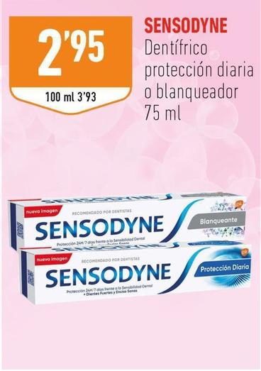 Oferta de Sensodyne - Dentifrico Protección Diaria O Blanqueador por 2,95€ en Supermercados Deza