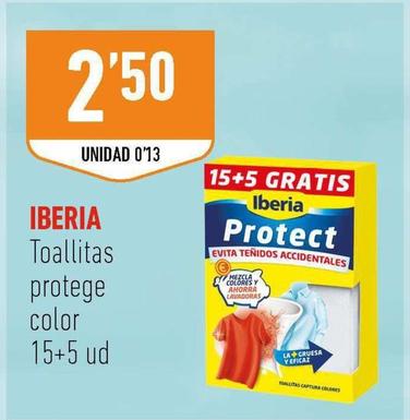 Oferta de Iberia - Toallitas Protege Color por 2,5€ en Supermercados Deza