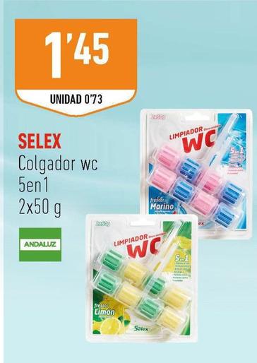 Oferta de Selex - Colgador Wc 5en1 por 1,45€ en Supermercados Deza