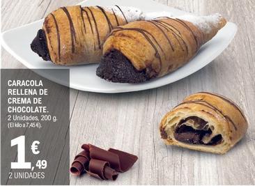 Oferta de Caracola Rellena De Crema De Chocolate por 1,49€ en E.Leclerc