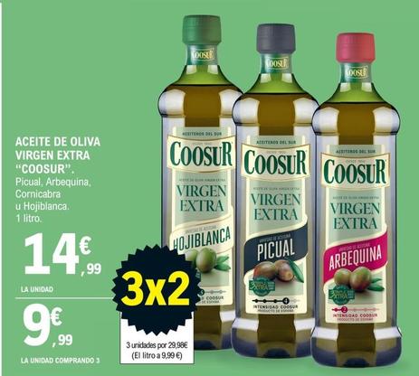 Oferta de Coosur - Aceite De Oliva Virgen Extra por 14,99€ en E.Leclerc