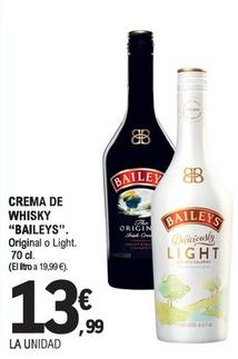 Oferta de Baileys - Crema De Whisky por 13,99€ en E.Leclerc