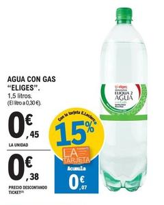 Oferta de Ifa Eliges - Agua Con Gas por 0,45€ en E.Leclerc
