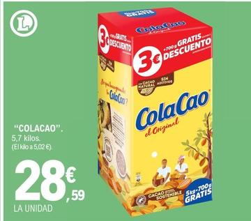 Oferta de Cola Cao - 5.7 Kilos por 28,59€ en E.Leclerc