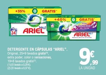 Oferta de Ariel - Detergente En Capsulas por 9,99€ en E.Leclerc
