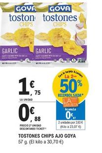 Oferta de Goya - Tostones Chips Ajo por 1,75€ en E.Leclerc