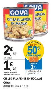 Oferta de Goya - Chiles Jalapenos En Rodajas por 2,55€ en E.Leclerc