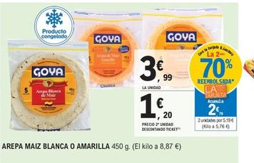 Oferta de Goya - Arepa Maiz Blanca O Amarilla por 3,99€ en E.Leclerc