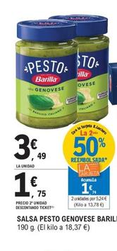 Oferta de Barilla - Salsa Pesto Genovese por 3,49€ en E.Leclerc