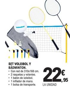 Oferta de Set Voleibol Y Badminton por 22,95€ en E.Leclerc