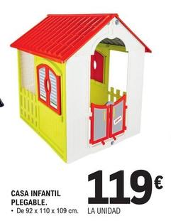Oferta de Casa Infantil Plegable por 119€ en E.Leclerc