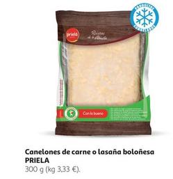 Oferta de  Priela - Canelones De Carne O Lasaña Boloñesa por 1€ en Alcampo