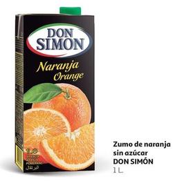 Oferta de Don Simón - Zumo De Naranja Sin Azúcar por 1€ en Alcampo