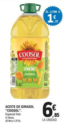 Oferta de Coosol - Aceite De Girasol por 6,85€ en E.Leclerc