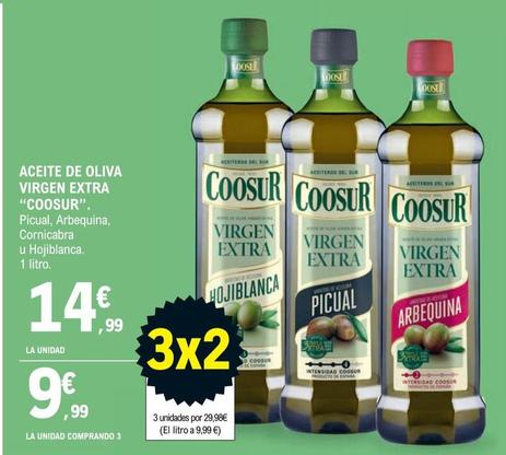 Oferta de Coosur - Aceite De Oliva Virgen Extra por 14,99€ en E.Leclerc