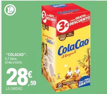 Oferta de Cola Cao - 5.7 Kilos por 28,59€ en E.Leclerc