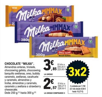 Oferta de Milka - Chocolate por 3,85€ en E.Leclerc