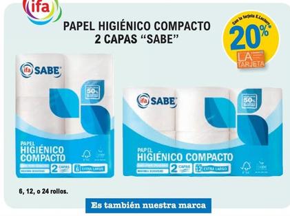 Oferta de Sabe - Papel Higienico Compacto 2 Capas en E.Leclerc