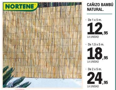 Oferta de Nortene - Cañizo Bambu Natural por 12,95€ en E.Leclerc
