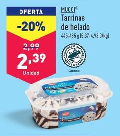 Oferta de Mucci - Tarrinas De Helado por 2,39€ en ALDI