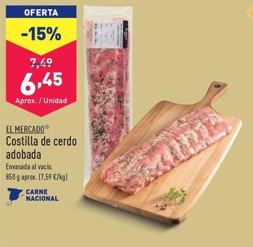 Oferta de El mercado - Costillas De Cerdo Adobada por 6,45€ en ALDI