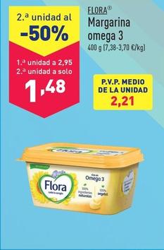 Oferta de Flora - Margarina Omega 3 por 2,95€ en ALDI