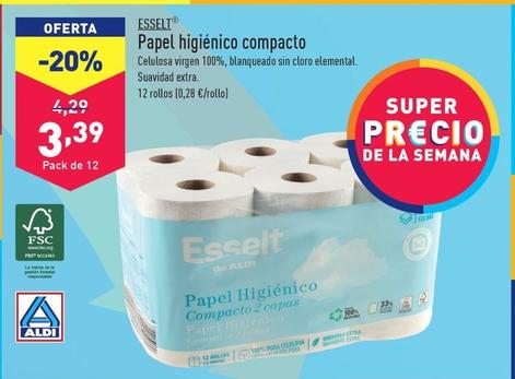 Oferta de Esselt - Papel Higiénico Compacto por 3,39€ en ALDI