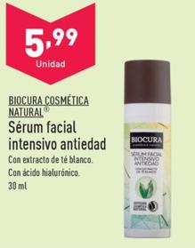 Oferta de Biocura - Serum Facial Intensivo Antiedad por 5,99€ en ALDI