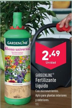 Oferta de Gardenline - Fertilizante Liquido por 2,49€ en ALDI