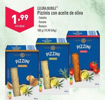 Oferta de Cucina Nobile - Pizzinis Con Aceite De Oliva por 1,99€ en ALDI