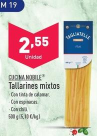 Oferta de Cucina Noble - Tallarines Mixtos por 2,95€ en ALDI