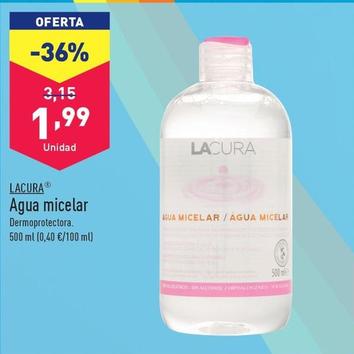 Oferta de Lacura - Agua Micelar por 1,99€ en ALDI