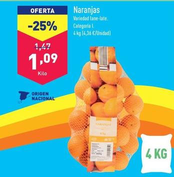 Oferta de Naranjas por 1,09€ en ALDI