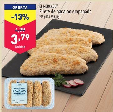 Oferta de El Mercado - Fileto De Bacalao Empanado por 3,79€ en ALDI