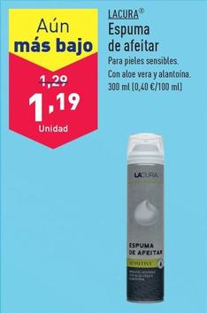 Oferta de Lacura - Espuma De Afeitar por 1,19€ en ALDI