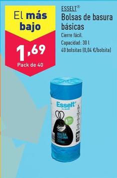 Oferta de Esselt - Bolsas De Basura Basicas por 1,69€ en ALDI