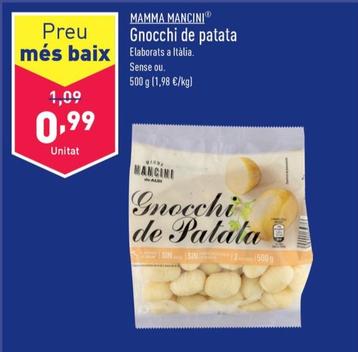 Oferta de Mamma Mancini - Gnocchi De Patata por 0,99€ en ALDI