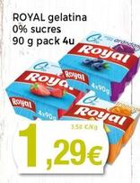 Oferta de Royal - Gelatina 0% Sucres por 1,29€ en Supermercats Jespac