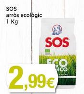 Oferta de Sos - Arros Ecologic por 2,99€ en Supermercats Jespac