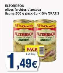 Oferta de El Torreón - Olives Farcides D'anxova  por 1,49€ en Supermercats Jespac