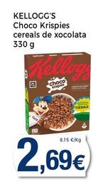 Oferta de Kellogg's - Choco Krispies Cereals De Xocolata por 2,69€ en Supermercats Jespac