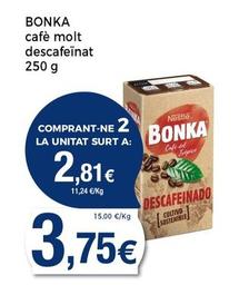 Oferta de Bonka - Café Molt Descafeinat por 3,75€ en Supermercats Jespac