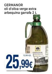 Oferta de Germanor - Oli D'Oliva Verge Extra Arbequina Garrafa por 25,99€ en Supermercats Jespac