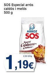 Oferta de Sos - Especial Arros Caldos I Melos por 1,19€ en Supermercats Jespac